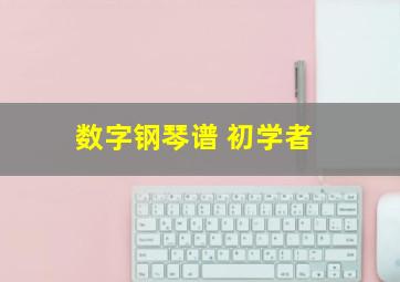 数字钢琴谱 初学者